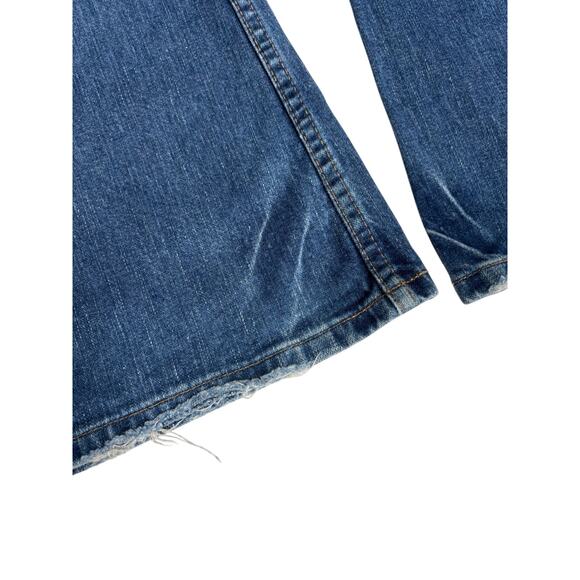 y2k BKE Low Rise Flare Bootcut Jeans 33 x 33 TALL Distressed Rodeo Western - Picture 7 of 12